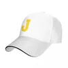 Bola de bola alfabeto letra amarilla Sport J de béisbol de gama alta para mujeres Coquette Leisure Snapback Cap Mens 2024 Dad Hats