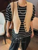 Giubbotti da donna giacche di gilet top y2k maniche 2024 abbigliamento da donna in stile estate in stile coreano moda vintage girare giunto caprio