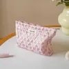 Organizador cosmético Pink Love Saco de cosméticos femininos de grande capacidade Cosméticos Cuidados com a pele Bolsa de armazenamento Bolsa de produtos de higiene pessoal Handy