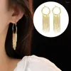 Kolczyki obręcze Eard Jewelry Elegancka Dangle frędzla dla kobiet stylowy stop na balu imprezowy wiszący dekoracja akcesorium dekoracji