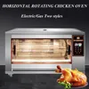 Elektrische Gas kommerzielle Hühner -Röster -Braten Braten Grill Rotisserie Grillofenmaschine für Restaurant Hühnerverkauf
