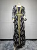 Etnische kleding Midden -Oosten Arabische Dubai Zomer Gurban Festival Mesh Borduurwerk Split Golden Ribbon Muslim Luxe Fashion Two Piece Set