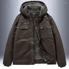 Vestes pour hommes manteau veste de moto à capuche Parkas Vêtements homme vêtements tactiques jakets manteaux d'hiver