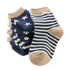 Chaussettes pour enfants 5 paires / lot de chaussettes pour enfants garçons et filles mignonnes mignonnes rayures douces et chaudes à la mode automne et hiver pour enfants sportifs y240504