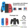 Замена беспроводного контроллера Joycons для SwitchLiteled с помощью движения Sensingdual VibrationGygy Axis включает в себя комфортную сцепление 240418