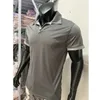 2023 Mens top voor buitenlandse handel Casual vaste kleur korte mouwen seizoenspolo 240416