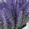 Dekorative Blumen 1 Bündel künstlicher Lavendel romantische Provence Hochzeit Plastik Vase für Muttertag Wohnkultur gefälschte Pflanze