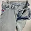 Полярные большие шорты для мальчика Y2K хип -хоп мультфильм Графическая вышивка ретро синие мешковатые джинсы джинсовый тренажерный зал мужчина баскетбол 240426