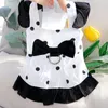 Hondenkleding huisdierkleding voor kleine honden mode prinses rok schattige punt print puppy jurk zomer katten outfits zachte suspender