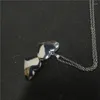 Pendant Necklaces Sublimation Blank Locket Po Pendants Stainless Steel Chains Both Sides Are Smooth For Valentine's Day 20pcs/lot