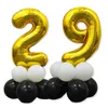 Décoration de fête 32 pouces Big Foil Ballons Ballons d'hélium Ballon 0-9 Happy Wedding Decorations Douche grandes figures Globos