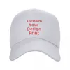 Ball Caps Custom Your Design Baseball Cap Women Men Regolable Logo personalizzato Stampato Cappone da papà Cappelli da camionista