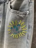 Designer Jeans 2024 Ny Spring Summer Fashion Paneled Straight Pants märke samma stil byxor lyxiga kvinnors jeans 0504-1