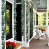 Dekorative Blumen 1PC Simulation Eukalyptus Salix Blatt Rattan Business Office Wohnzimmer Veranda Fenster Seite Garten Home Dekoration