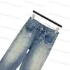 Designer Dames jeans lente en zomer nieuwe stijl minimalistische stijl zware industrie opgerolde diamant geleidelijk veranderen van kleur en versleten micro -elastisch rechtdoor