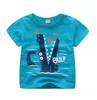 Vtree Summer Baby Boys T-shirt Cartoon Car Imprimé Coton Tops pour enfants Enfants Outwear Clothes 28 Year 240416