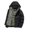 Vestes pour hommes manteau veste de moto à capuche Parkas Vêtements homme vêtements tactiques jakets manteaux d'hiver