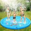 170 cm buitenspel Mat Lawn strand zeedier opblaasbaar water spray kinderen sprinkler speelkussen mat water game strand mat kussen speelgoed 240430