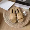 2024 Nieuwe Paris Channel Women Beach Slippers zomer Romeinse mode luxe ontwerper sandalen vrouwelijke latex zachte zool schoenen flip-flops dia sandalen 836