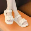 Sandallar Kadın Anti-Slip Yumuşak Solmuş Prenses Plajı Kızlar İçin Yaz 2024 Yeni Stil Çocuk Ayakkabıları H240504