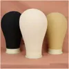 Wig stand mannequin têtes de bloc et caps thes t gorgés avec trépied réglable pour fabriquer des accessoires de produits capillaires de livraison de gouttes otbpy
