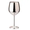 Large Capacity Drinking Cup 500ml Kitchen Easy Clean Party Single Layer Home Bar Champagne Cocktail Wine Glasses Stainless Steel 240430