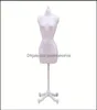 Hangers -rekken vrouwelijk mannequin body met stand decor jurk vorm fl display naad model sieraden drop levering 2021 kleding houseKee4481524