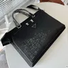 P da luxurys diseñadores bolsos maletín para hombres paquete de negocios hots venta computadora portátil computadora bolso de cuero bolso de cuero mensajero de alta capacidad bolsos de hombro
