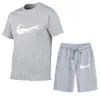 Camisa de diseño de verano juegos de pistas para hombres conjuntos de corredores de jogger