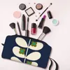 Sacs de cosmétique Marine de rose sauvage personnalisée Orla Kiely Toitry Sac Femme Organisateur de maquillage Lady Beauty Storage Dopp Kit Case Box