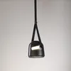 Moderne glazen hanglampen woonkamer bedekt lederen ontwerper verlichting led hanger lampen indoor hanglamp decoratielampje