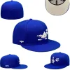 デザイナーハット2024フィットデザイナー野球フットボールハットカジュアルキャップレター刺繍コットンハットすべてのチームスポーツワールドフルクローズドエド帽子ミックス注文サイズ7-8