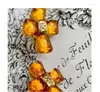 Stud -oorbellen Vintage Chunky Orange Cross Statement For Women Sieraden Runway Party T Show Fancy Trendy Boho Ins Japan Korea