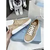 Praddas Hot Shoes Wheel Wheel Nylon Gabardine Sneaker Chunky Lightweight Sohle Schuhe für Frauen weiß blaue Wüste Beige Plattform Leinwand xkps