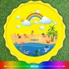 170 cm buitenspel Mat Lawn strand zeedier opblaasbaar water spray kinderen sprinkler speelkussen mat water game strand mat kussen speelgoed 240430