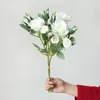 Decoratieve bloemen Mini Rose 15 Heads Fall Decoratie gekrulde Roses Branch Luxe Fake Wedding Home Decor Artificiales