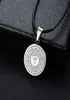 Modyle 2020 NOUVELLE chaîne de cuir Silver Color Prayer Pendentif Collier pour homme la prière Catholic Bijoux Wholesale3865652