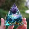 Home Decor Art Crafts Energy Generator Orgone Pyramid Amethyst Peridot Healing Natural Crystal Reiki Chakra Generator Orgonite Pyr5481403