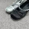 Chaussures habillées Marie Janes High Heels Bow Sandalias de Mujer Verano 2024 Ballet Crystal Zapatos Tendencia Lolita Chunky Tlides