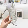 Chaussures habillées de style fée à lacets sandales blanches en dentelle de fleur de fleur
