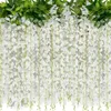 Dekorativa blommor 4st/set artificiell krypterad wisteria vinrank