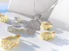 Hand Of the Angel Fatima Pendant Choker Hip Hop Full Iced Out Cubic Zirconia Gold Sliver Color CZ Stone Necklace Women Men 2106219114833