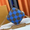 Najwyższej jakości luksusowy projektant 24SS Bag Messenger Classic Damier Checkerboard Torby na ramię Męs