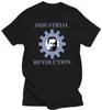 Men039s Tshirts Industrial Revolution T-shirt Vintage Rare Tee Faded Black Psychic TV Einsturzende Neubauten Kraftwerk Pigface1907985