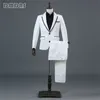 Costumes pour hommes 2 pièces Suit formel Ensemble pour les hommes Slim ajustement un bouton élégant de smoking narqué