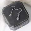 Pendientes colgantes Drop For Women KPOP Forma de árbol de Navidad Cz Cz de oro Ligero Percado de orejas Al por mayor Regalo E094