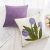Подушка Nordic INS в стиле Стиль, вышитая цветочная наволочка для семье для семейных модельных комнат, живые диваны подушки.