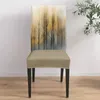 Coperchio di sedia per olio dipinto astratto albero da pranzo spandex per sedile per sedile per matrimonio per banchetti per la festa del banchetto