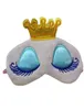 1pc prinsessan krona söta ögon täcker ögonskål ögonpatch resor sovande ögonbulle skugga ögon mask bärbar pinkblue färg3916348