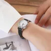 Relógios de pulso saem pequenos femininos simples vintage relógio de tampa de marca de moda mini design reclamar mujer h240504